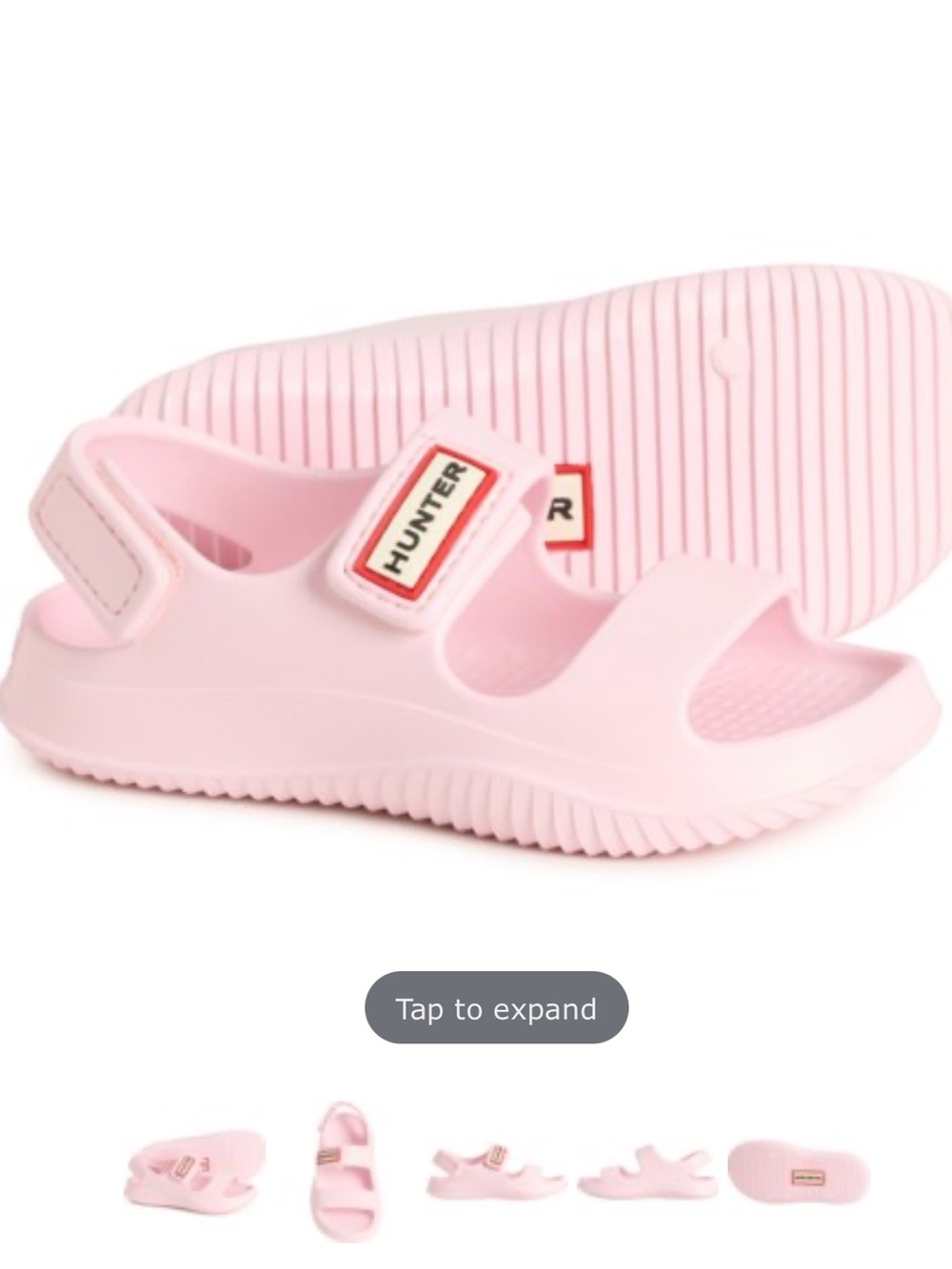 Hunter Kids Light Pink Waterproof Sandals